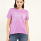 Women's Graphic Relaxed Fit T-Shirt - Front View
