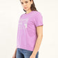 Women's Graphic Relaxed Fit T-Shirt - Side View