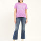 Women's Graphic Relaxed Fit T-Shirt - ModelFront View