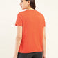 Women's Typography Print Relaxed Fit T-Shirt - Back View