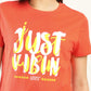 Women's Typography Print Relaxed Fit T-Shirt - Detail View