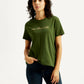 Women's Typography Crew Neck T-shirt - Styleshot View