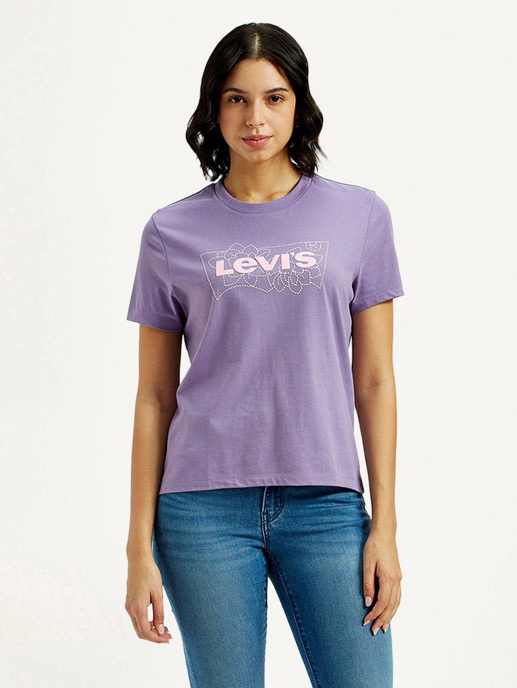 Women's Graphic Regular Fit T-Shirt - Front View