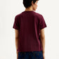 Women's Typography Maroon Crew Neck T-Shirt - Back View
