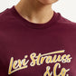 Women's Typography Maroon Crew Neck T-Shirt - Detail View