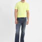 Men's Self Design Henley T-shirt Yellow - 8f3a1a53-75b6-4921-8689-c7302b2f50b1 View