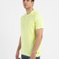 Men's Self Design Henley T-shirt Yellow - 918bf33b-8c31-44d5-a821-23f10632f26c View