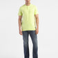 Men's Self Design Henley T-shirt Yellow - 73c67308-7cd3-467a-88d7-409e264d3909 View