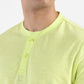 Men's Self Design Henley T-shirt Yellow - 14d5b38c-4f51-4100-ac23-37554c8ad576 View