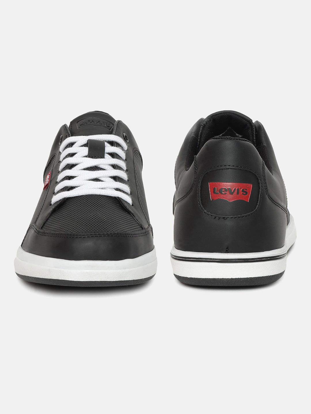 Men's Black Solid Shoes - 1b045227-793e-448b-899e-2e394e7e90da View