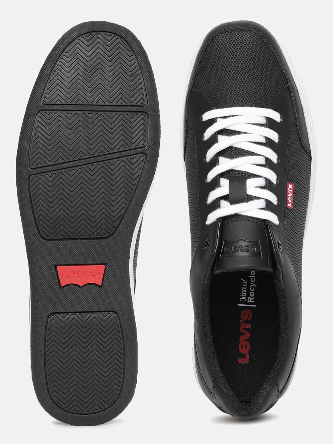 Men's Black Solid Shoes - 203d541c-9bb1-4058-bf9c-f3b54402fea8 View
