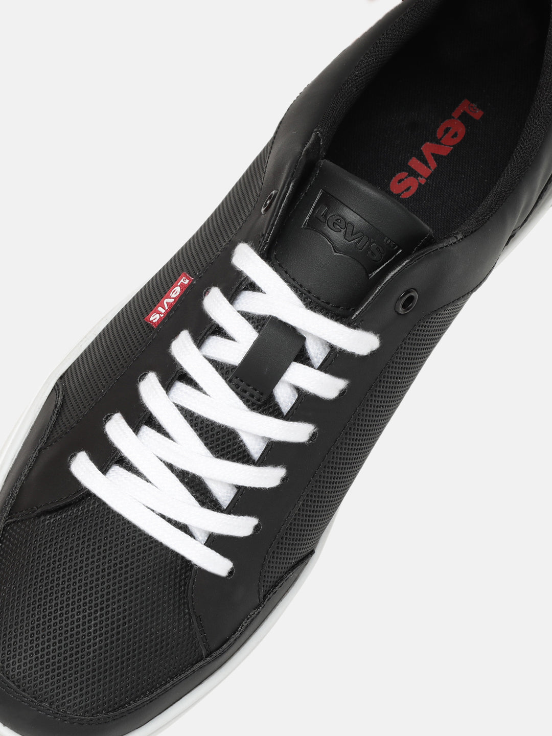 Men's Black Solid Shoes - 7d18dea4-c69c-44dc-8964-814c434336f0 View