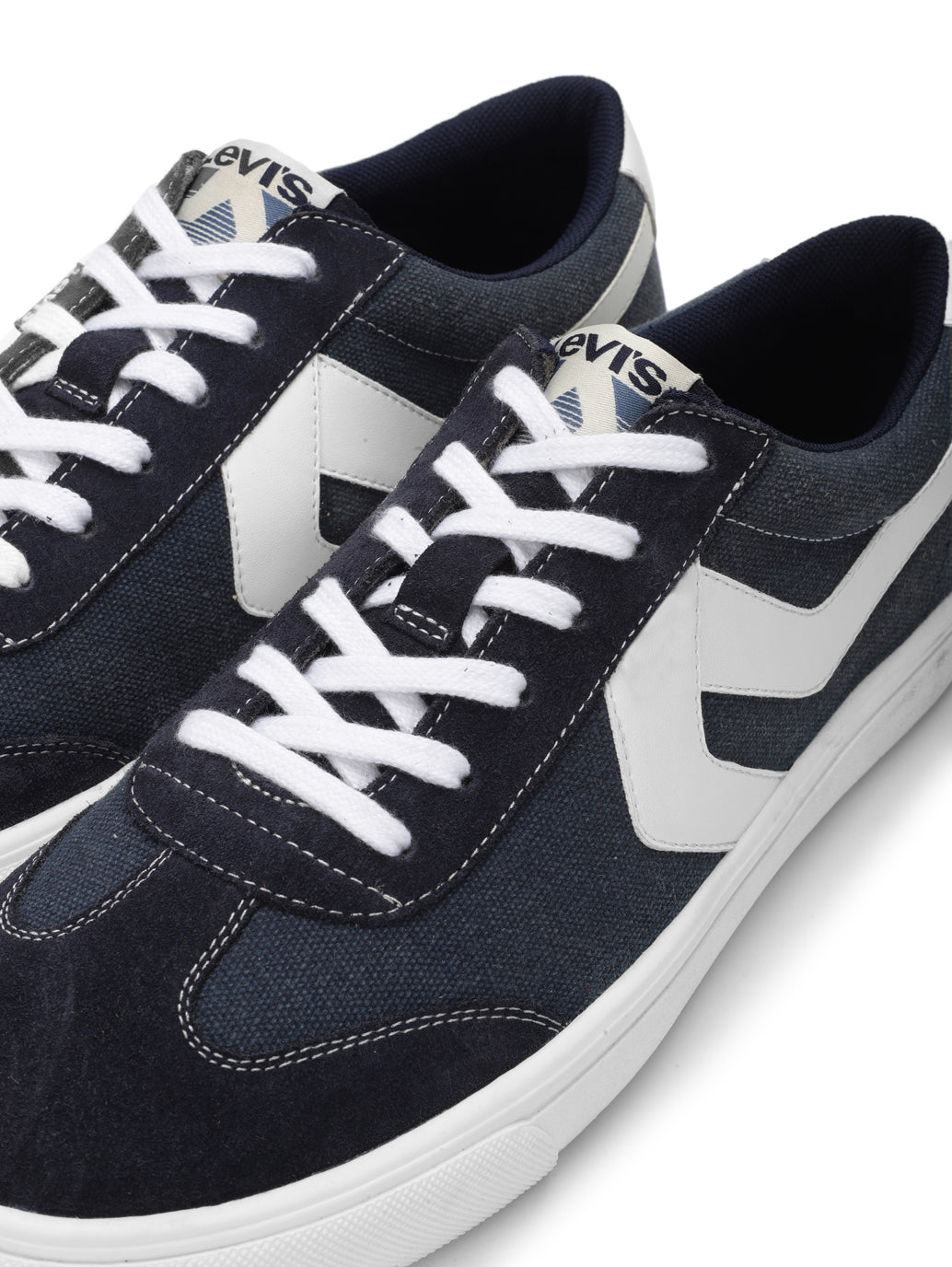 Men's Suede Navy Casual Shoes - 3739346c-9ccf-405e-8276-285c003bb2e7 View