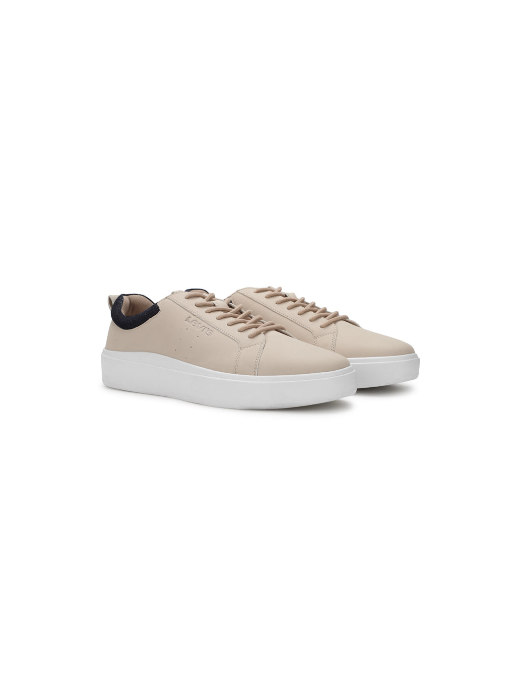 Men's Aspen Beige Casual Shoes - Front View