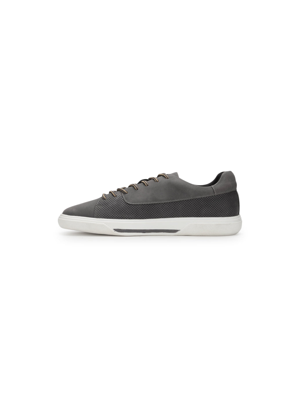 Men's Grey Casual Shoes - Side View