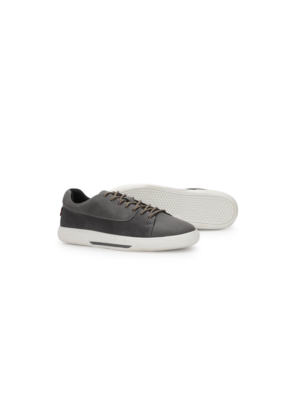Men's Grey Casual Shoes - Top View