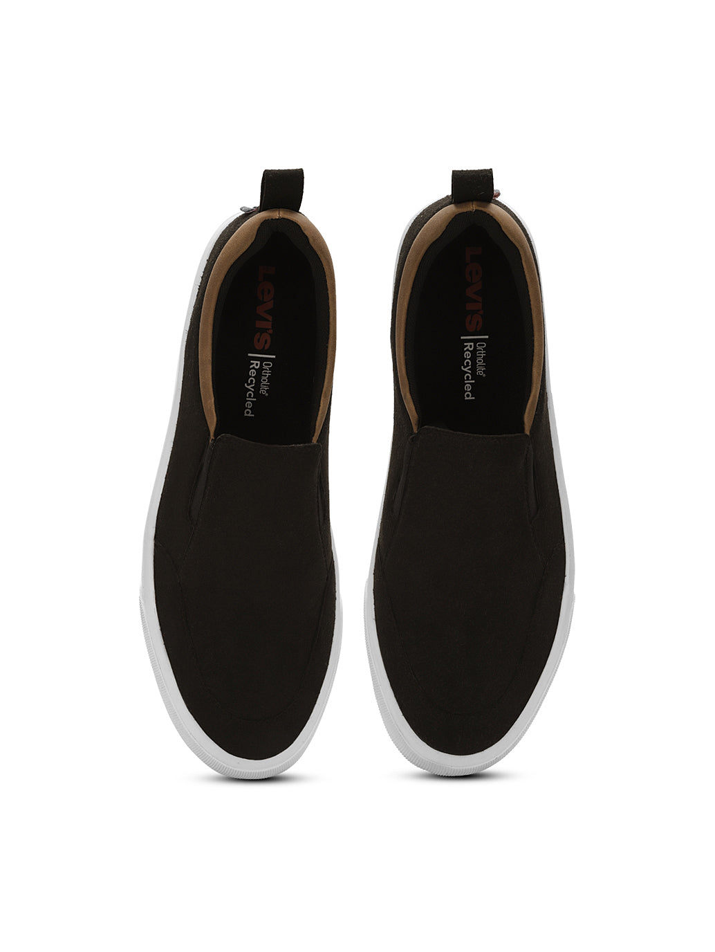 Men's Alps Black Casual Slip On - FrontSet View