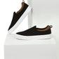 Men's Alps Black Casual Slip On - Style View