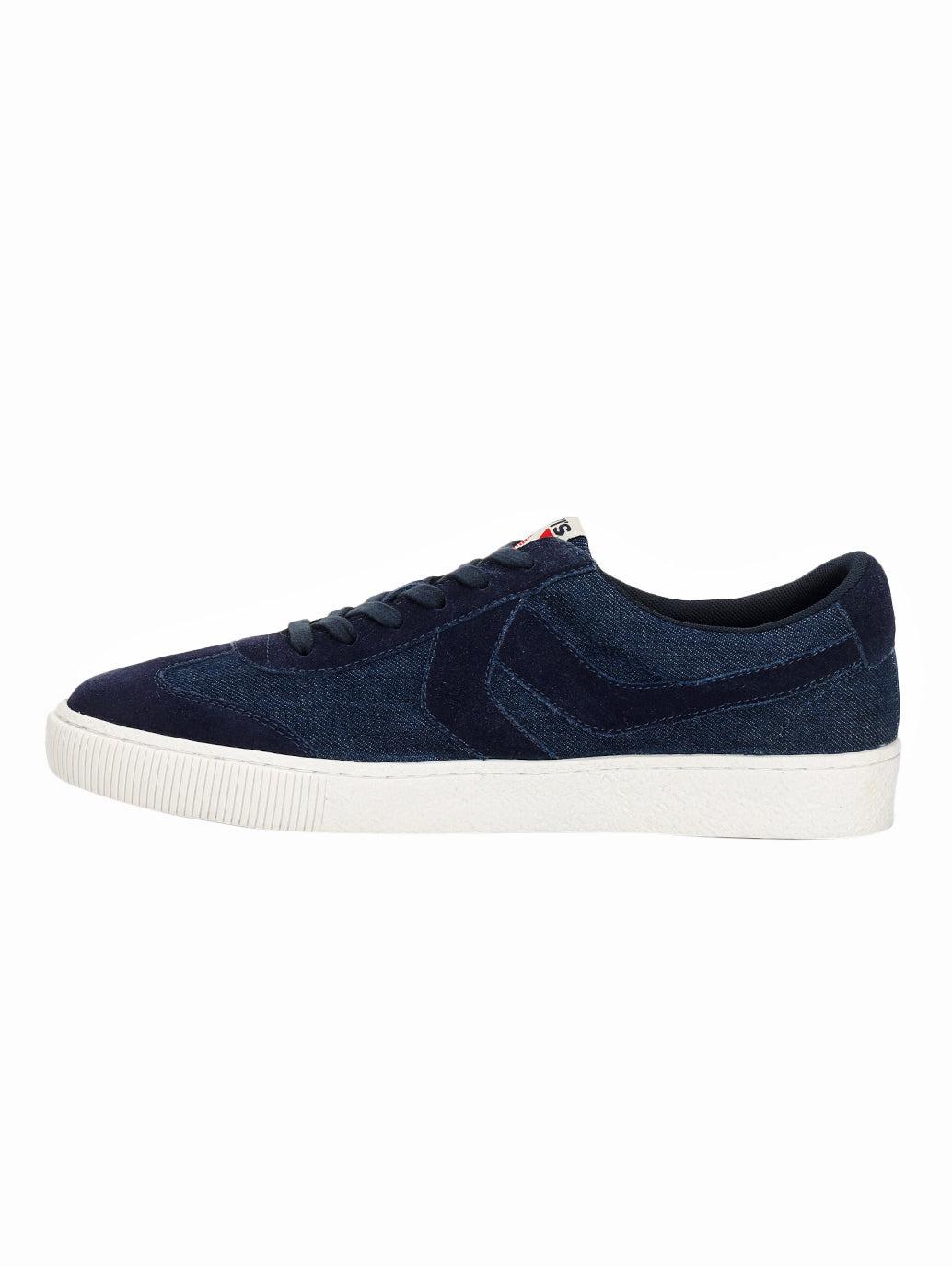 Men's Blue Solid Sneakers - Side View