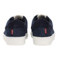 Men's Blue Solid Sneakers - Back View