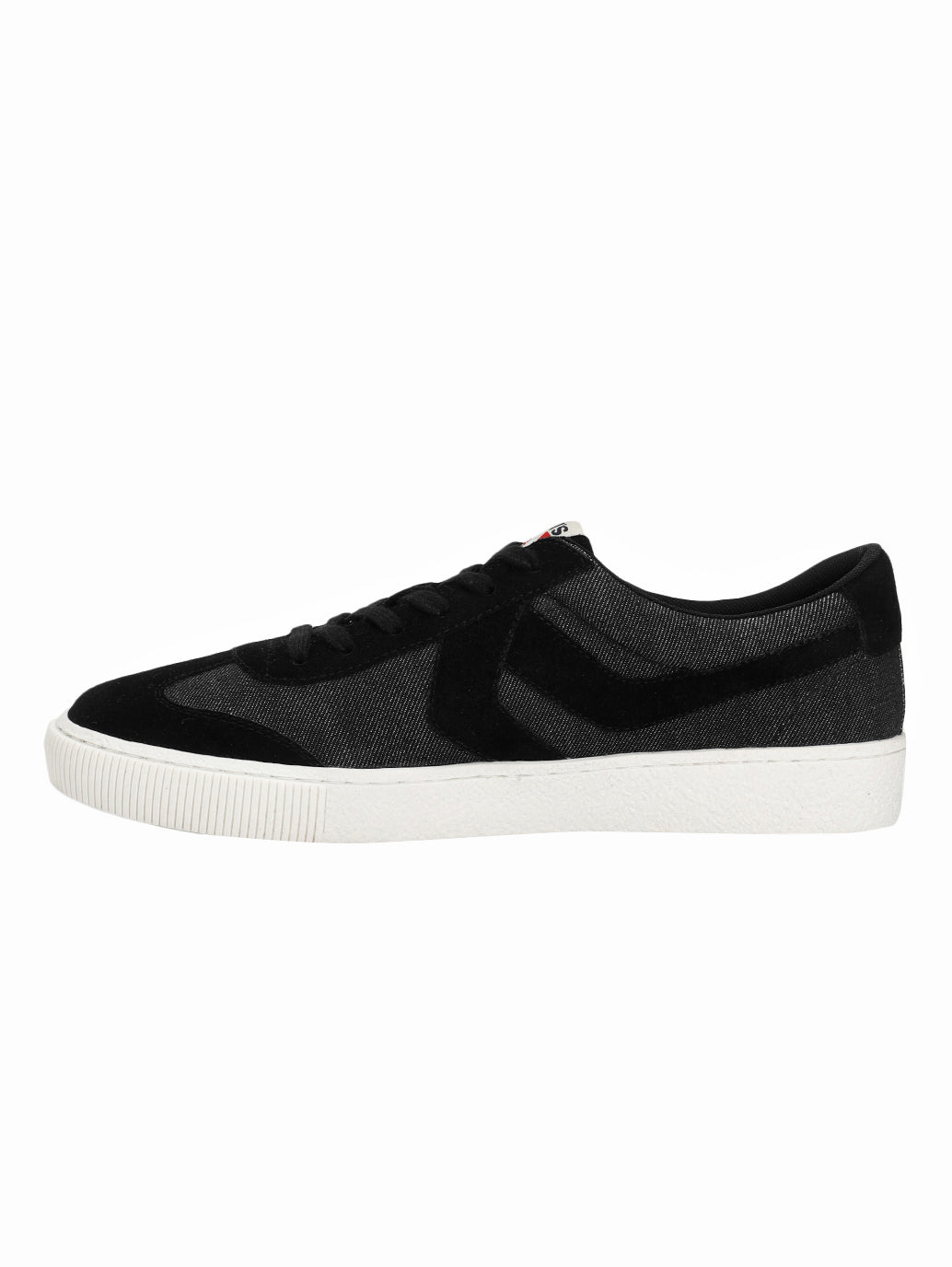 Men's Black Colorblock Sneakers - Side View