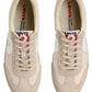 Men's Beige Colorblock Sneakers - FrontSet View