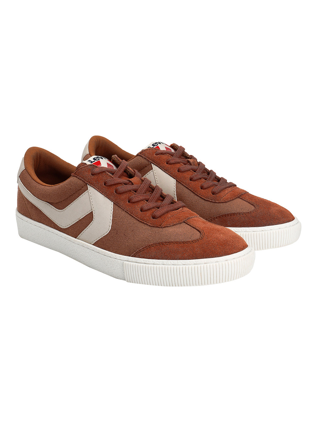 Men's Rust Colorblock Sneakers - Front View