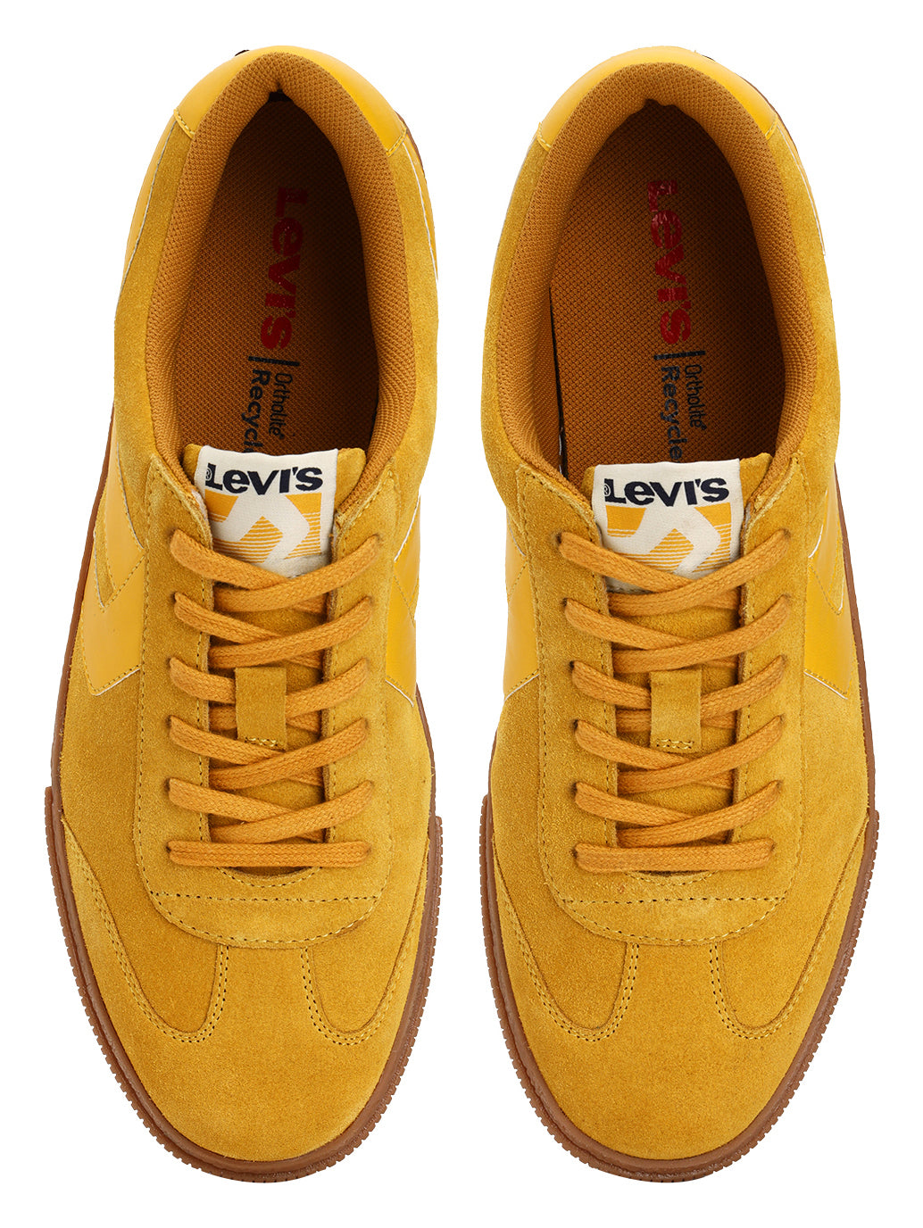 Men's Mustard Solid Sneakers - FrontSet View