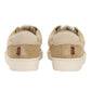 Men's Beige Colorblock Sneakers - Back View