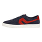 Men's Dark-Blue Colorblock Sneakers - Side View