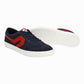 Men's Dark-Blue Colorblock Sneakers - Top View