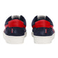 Men's Dark-Blue Colorblock Sneakers - Back View