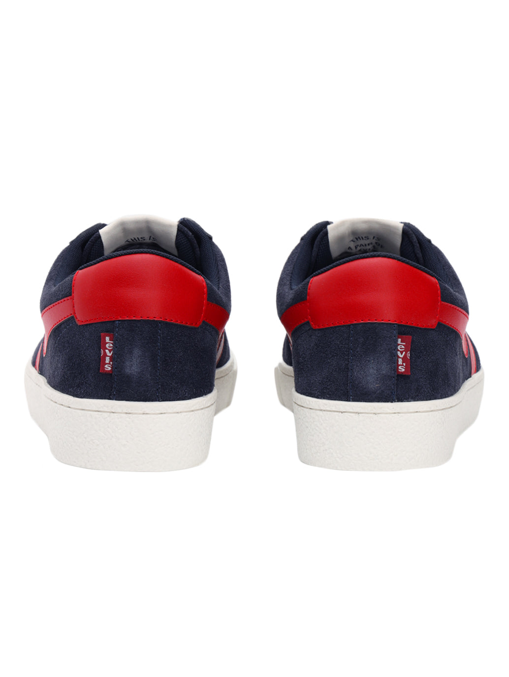Men's Dark-Blue Colorblock Sneakers - Back View