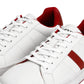 Men's White Colorblock Sneakers - Detail View