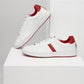 Men's White Colorblock Sneakers - style View