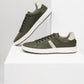 Men's Olive Colorblock Sneakers - Style View