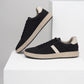 Men's Black Colorblock Sneakers - Style View