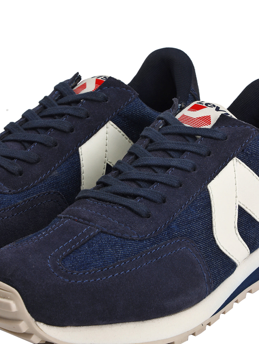 Men's Blue Colorblock Sneakers - Detail View