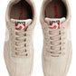 Men's Cream Colorblock Sneakers - FrontSet View