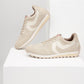Men's Cream Colorblock Sneakers - Style View