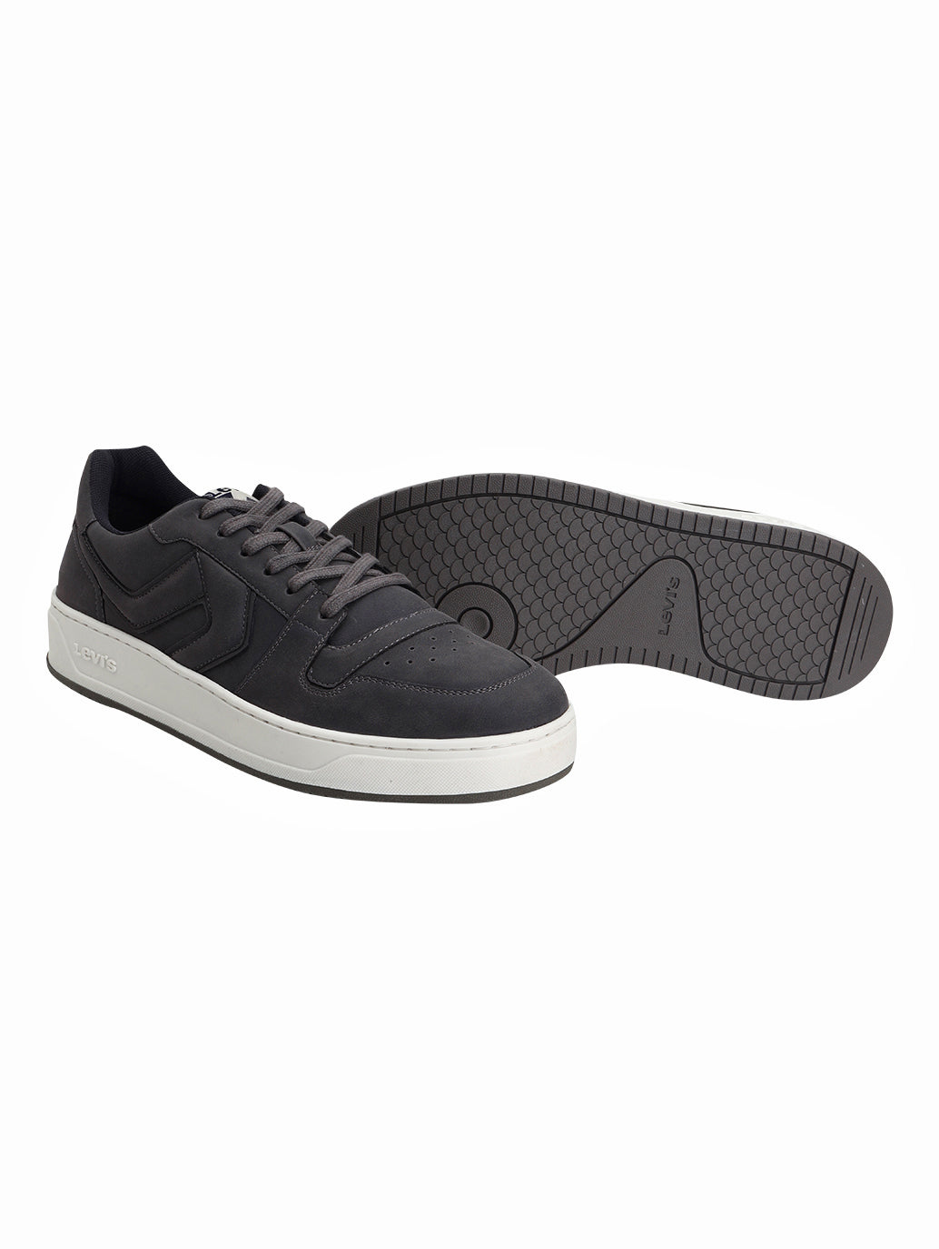 Men's Blue Solid Sneakers - Top View