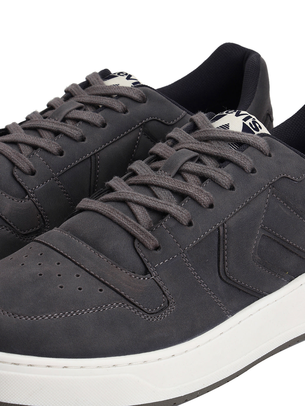 Men's Blue Solid Sneakers - Detail View