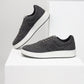 Men's Blue Solid Sneakers - Style View