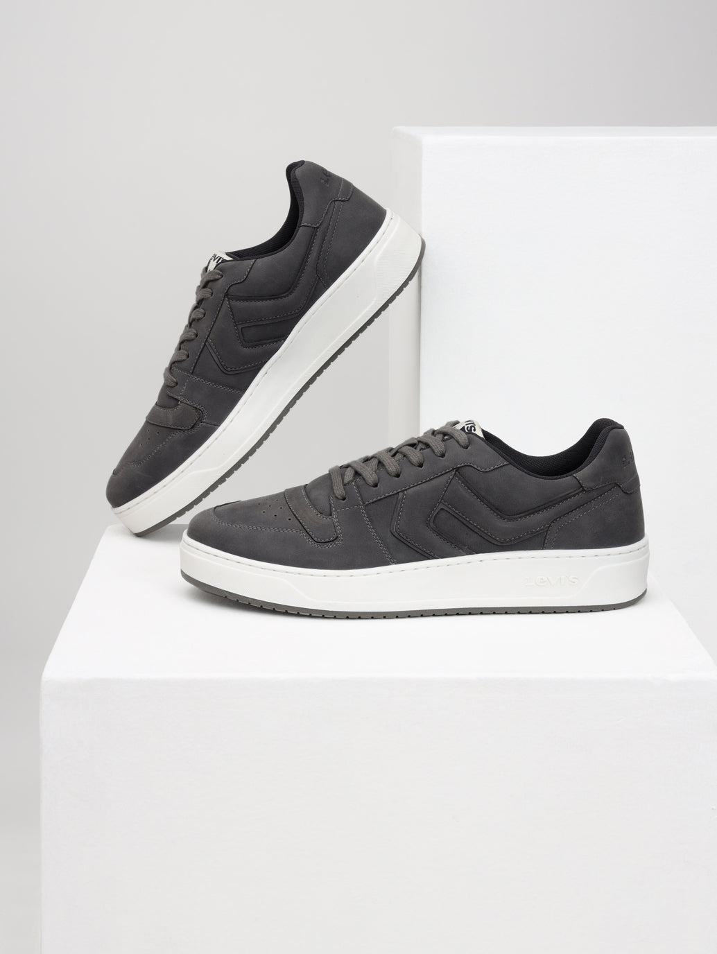 Men's Blue Solid Sneakers - Style View