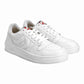 Men's White Solid Sneakers - Front View