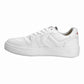 Men's White Solid Sneakers - Side View