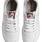 Men's White Solid Sneakers - FrontSet View