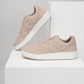 Men's Beige Solid Sneakers - Style View
