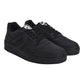 Men's Black Solid Sneakers - Front View