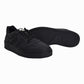 Men's Black Solid Sneakers - Top View